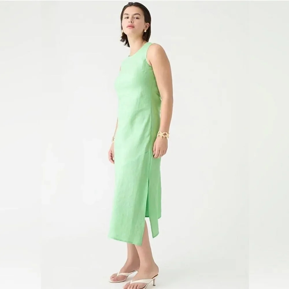 J. Crew Light Green Midi Dress - Picture 2 of 15